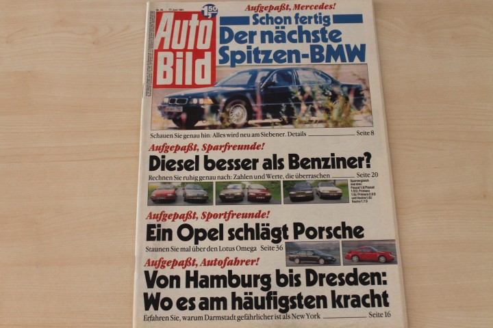 Deckblatt Auto Bild (25/1991)
